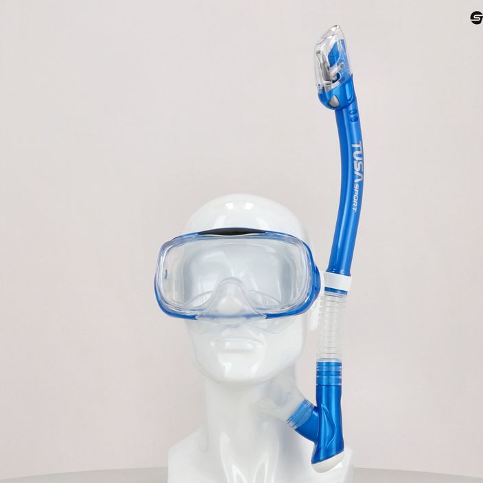TUSA Tauchset Maske + Schnorchel blau UC 3325P 8