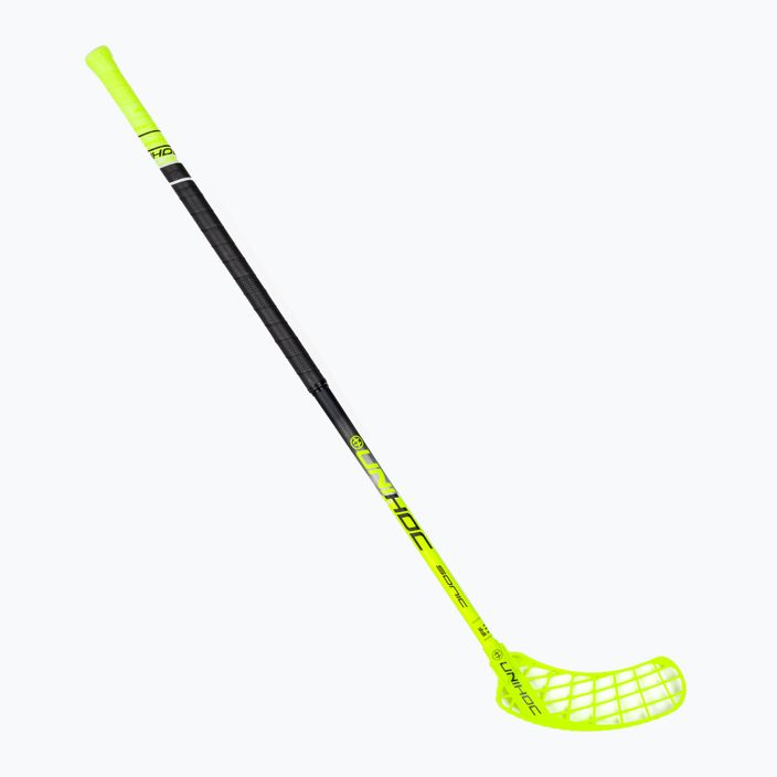 UNIHOC Sonic Composite 26 gelb-schwarz Unihockeyschläger für Linkshänder 03543