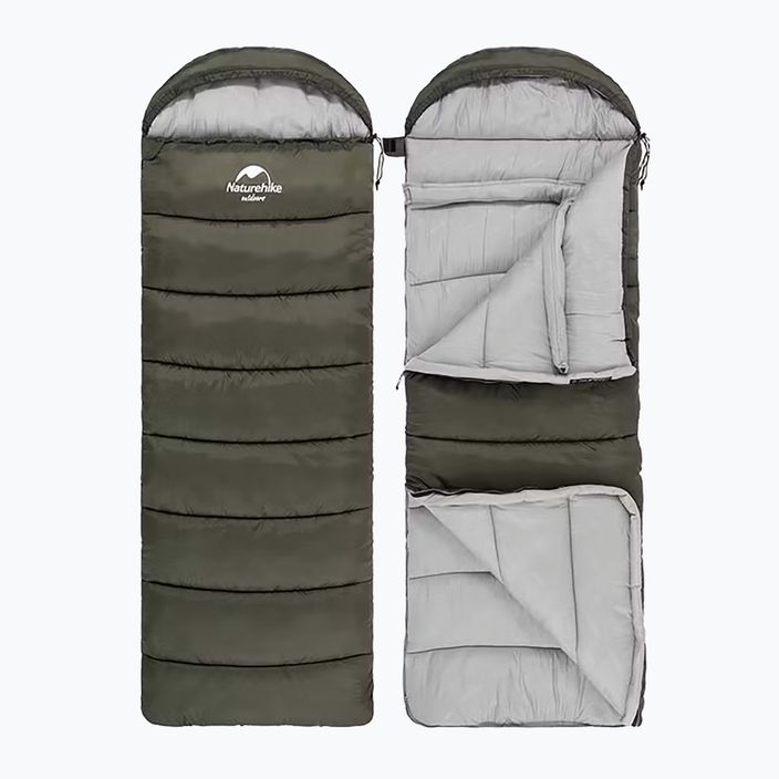 Naturehike U250 Schlafsack links Armee grün 2