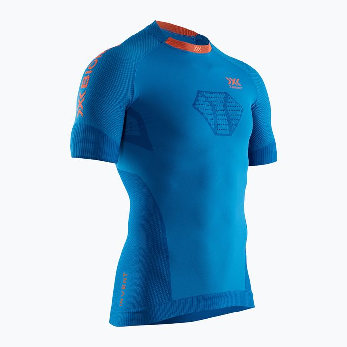 Laufshirt Herren X-Bionic Invent 4.0 Run Speed teal blue/kurkuma orange