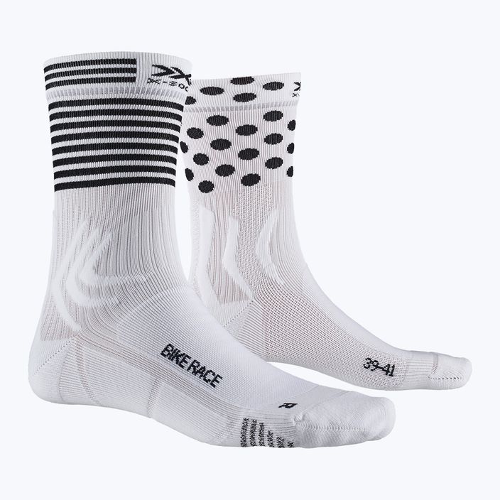 X-Socks Bike Race Socken weiß und schwarz BS05S19U-W011 8
