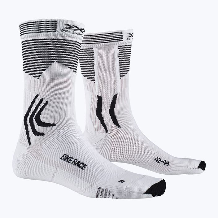 X-Socks Bike Race Socken weiß und schwarz BS05S19U-W003 5