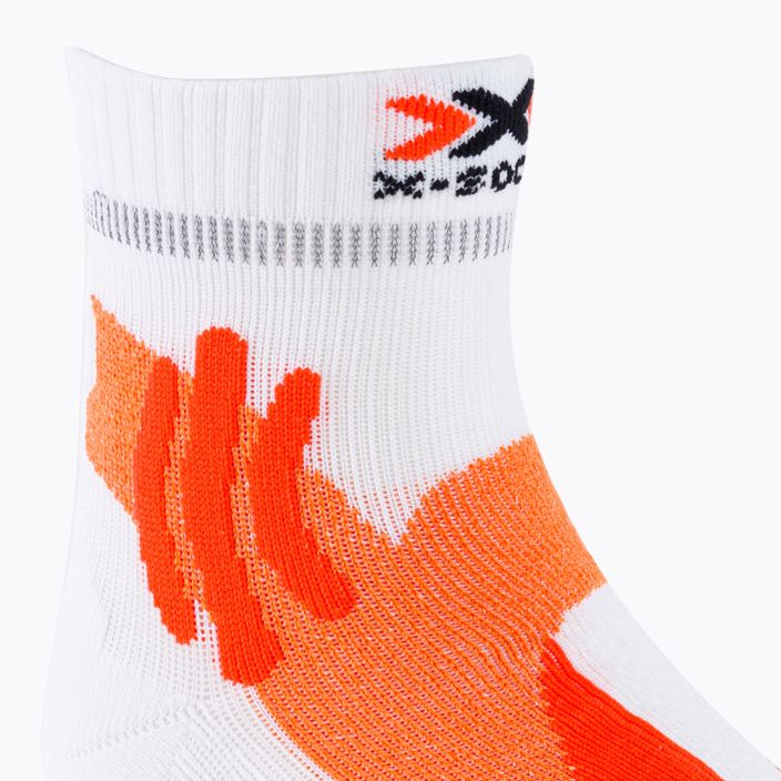 Herren X-Socks Marathon 4.0 U orange und weiß Laufsocken RS11S19U-W017 3