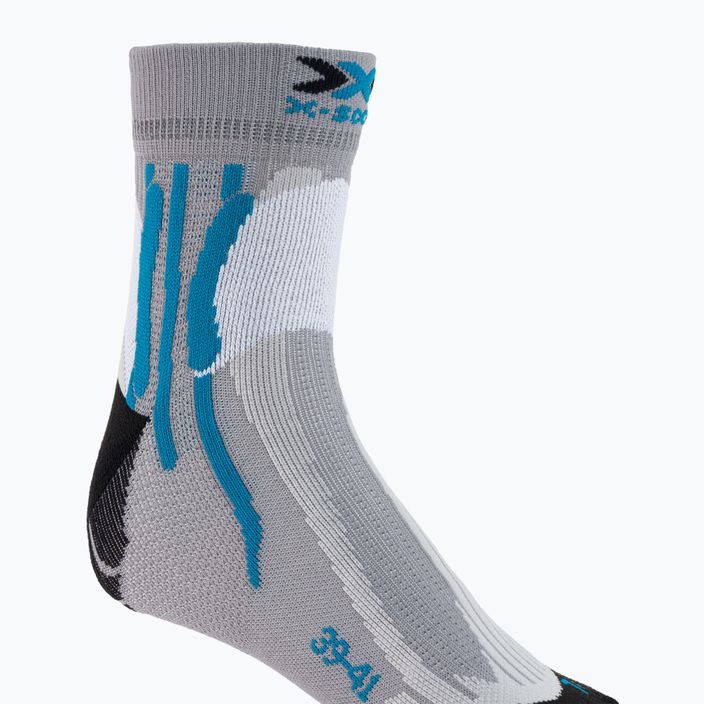 X-Socks Run Speed Two grau-schwarze Laufsocken RS16S19U-G004 4