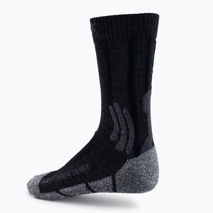 Herren-Trekking-Socken X-Socks Trek Silver schwarz/grau TS07S19U-B010 3