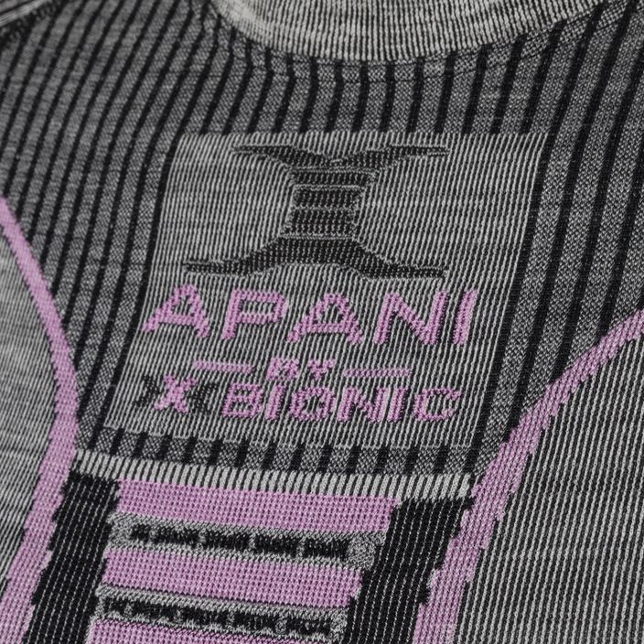 Damen Thermo-T-Shirt X-Bionic Apani 4.0 Merino grau/violett APWT06W19W 3