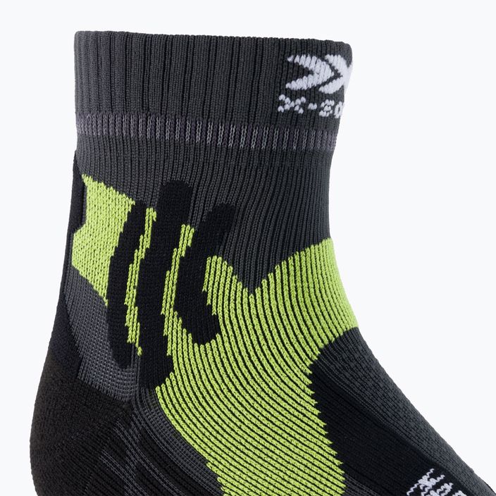 Herren X-Socks Marathon grün-graue Laufsocken RS11S19U-G146 3