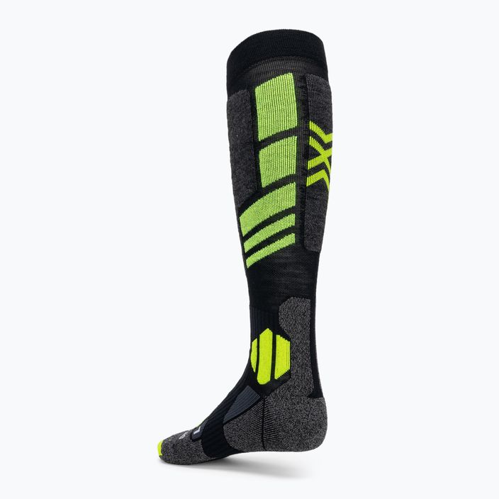 Snowboardsocken X-Socks Snowboard 4.0 schwarz/grau/phyton gelb 2