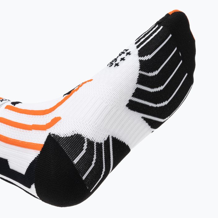 Men's X-Socks Run Speed Two 4.0 Laufsocken arktisch weiß/trick orange 3