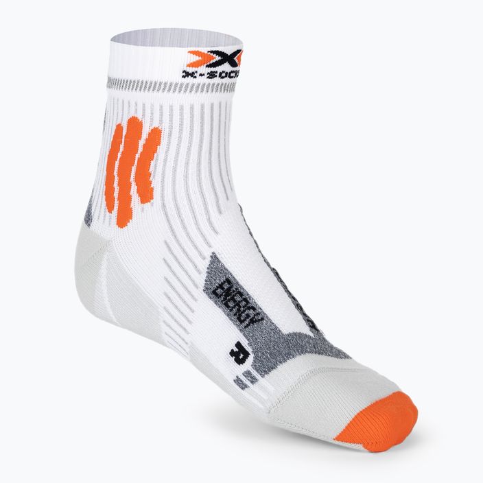 Men's X-Socks Marathon Energy 4.0 Laufsocken arktisch weiß/trick orange 2