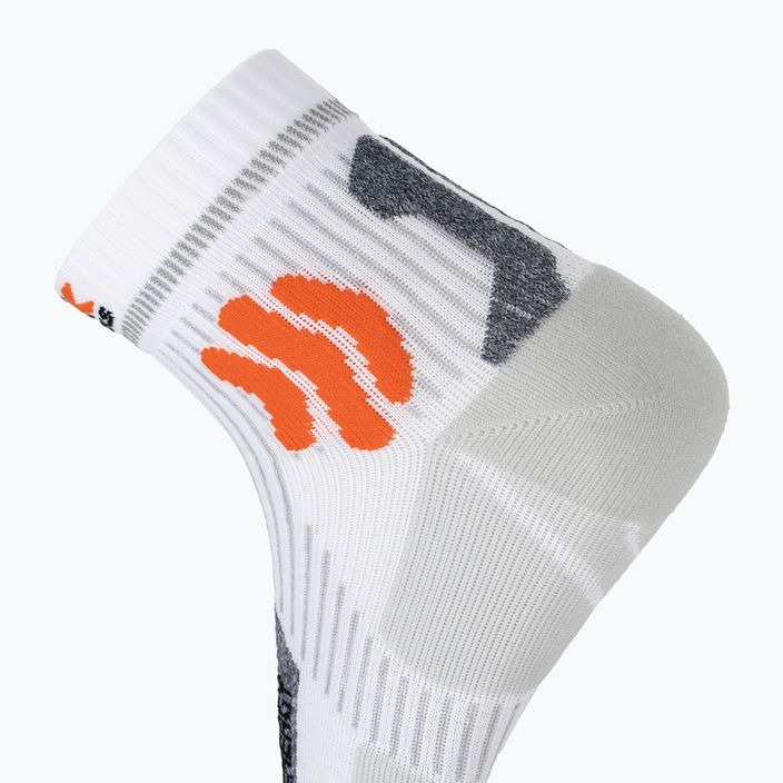 Men's X-Socks Marathon Energy 4.0 Laufsocken arktisch weiß/trick orange 5