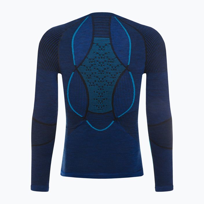 Herren X-Bionic Merino Thermo-Sweatshirt dunkel ozean/himmelblau 3
