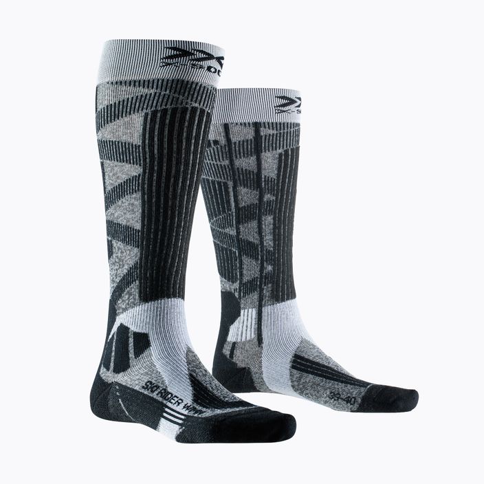 Damenskisocken X-Socks Ski Rider 4.0 grau melange/opal schwarz 4
