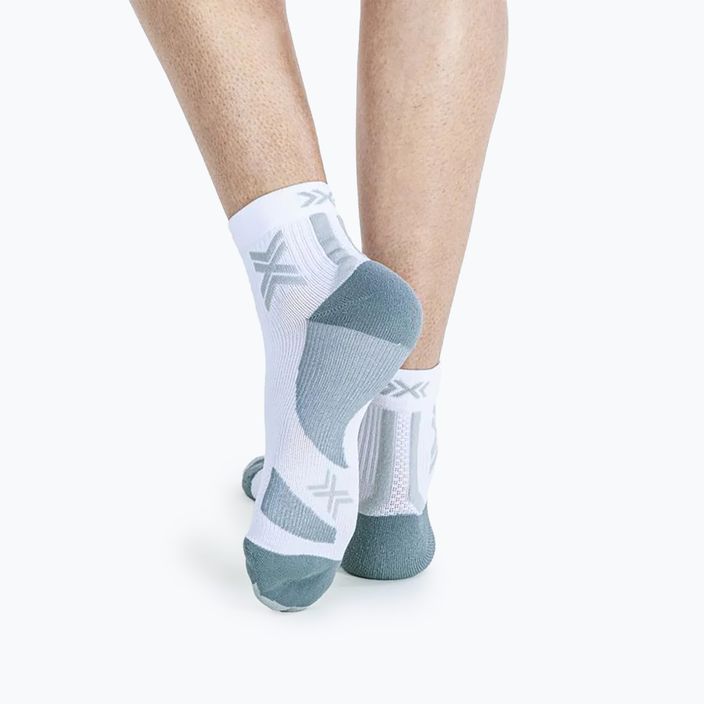 Men's X-Socks Run Discover Ankle Laufsocken arktisch weiß/perlgrau 4