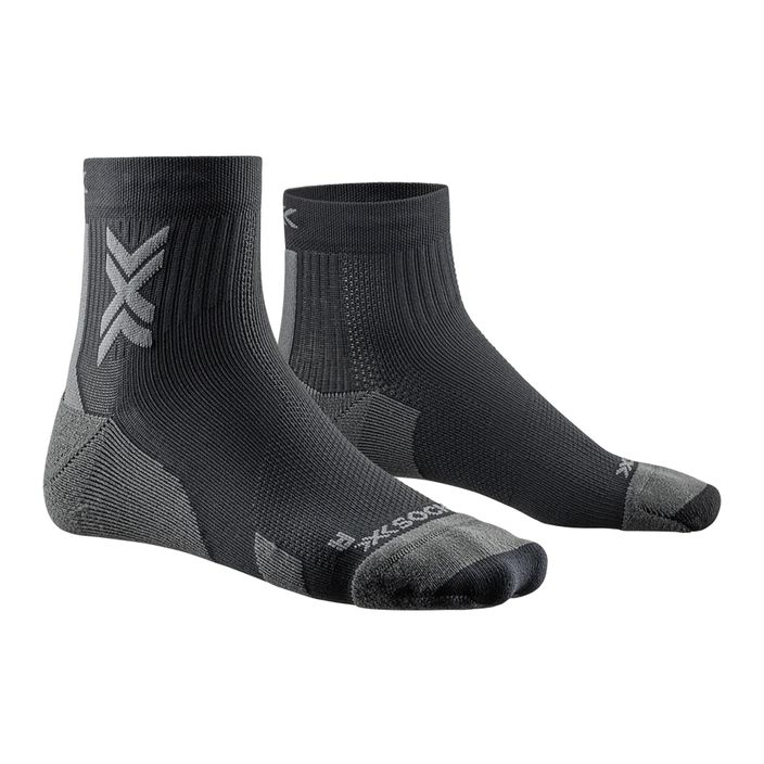 Men's X-Socks Run Discover Ankle schwarz/kohlefarbene Laufsocken 2
