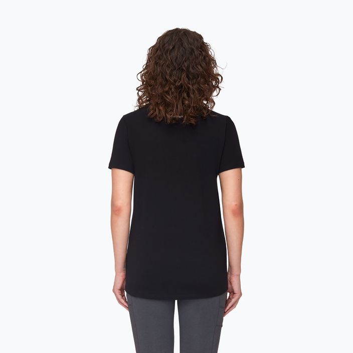 Damen-Trekking-T-Shirt MAMMUT Graphic schwarz 2
