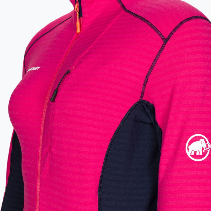 MAMMUT Damen Fleece-Sweatshirt Taiss Light ML rosa und navy blau 3