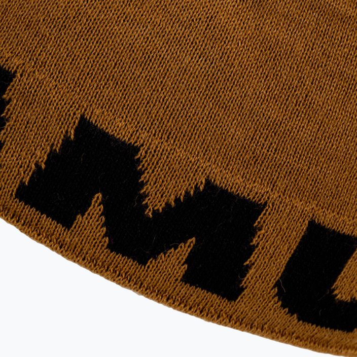 Mammut Logo braune und schwarze Wintermütze 1191-04891-7507-1 3