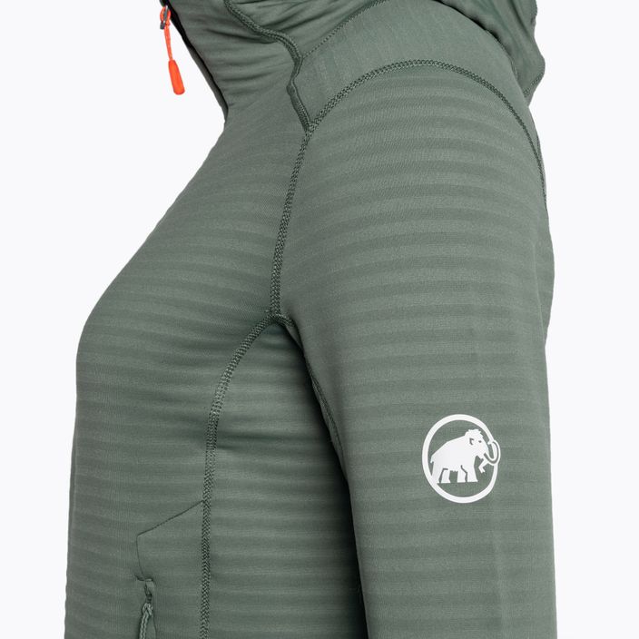 Mammut Damen-Fleece-Sweatshirt Taiss Light ML Hooded dunkel jade/schwarz 8