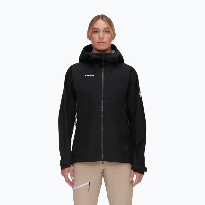 Mammut Crater IV HS Hooded Damen Regenjacke schwarz