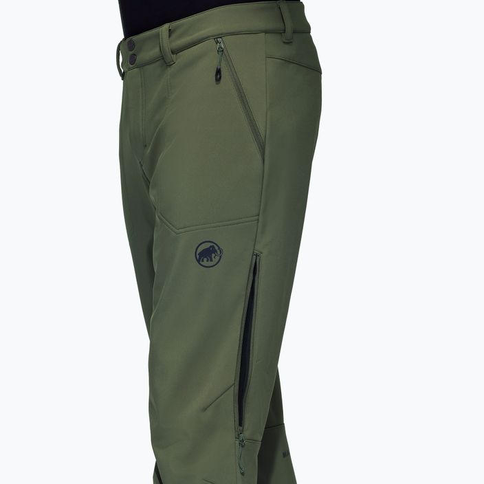 Herren-Softshellhose Mammut Runbold Winter SO dark marsh 4