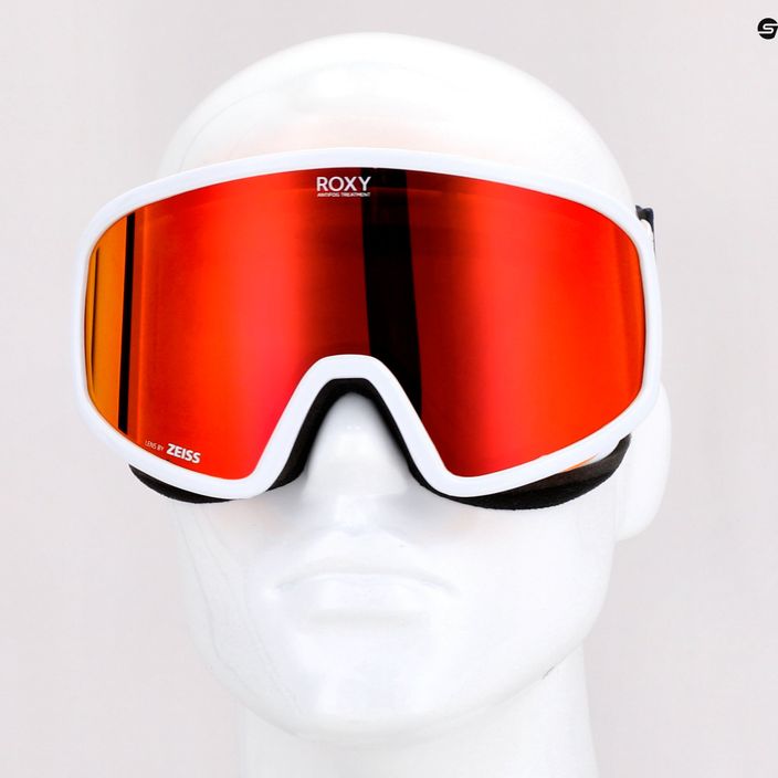 Snowboardbrille für Frauen ROXY Feenity Color Luxe 2021 bright white/sonar ml revo red 8
