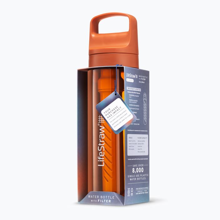 Lifestraw Go 2.0 Reiseflasche mit Filter 650 ml kyoto orange 4