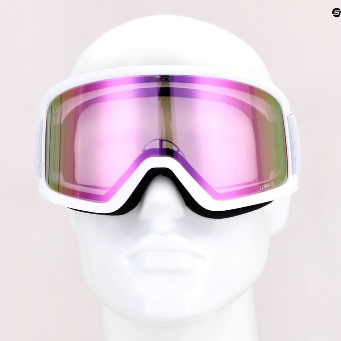 Dragon DX3 OTG Skibrille weiß und rosa 7