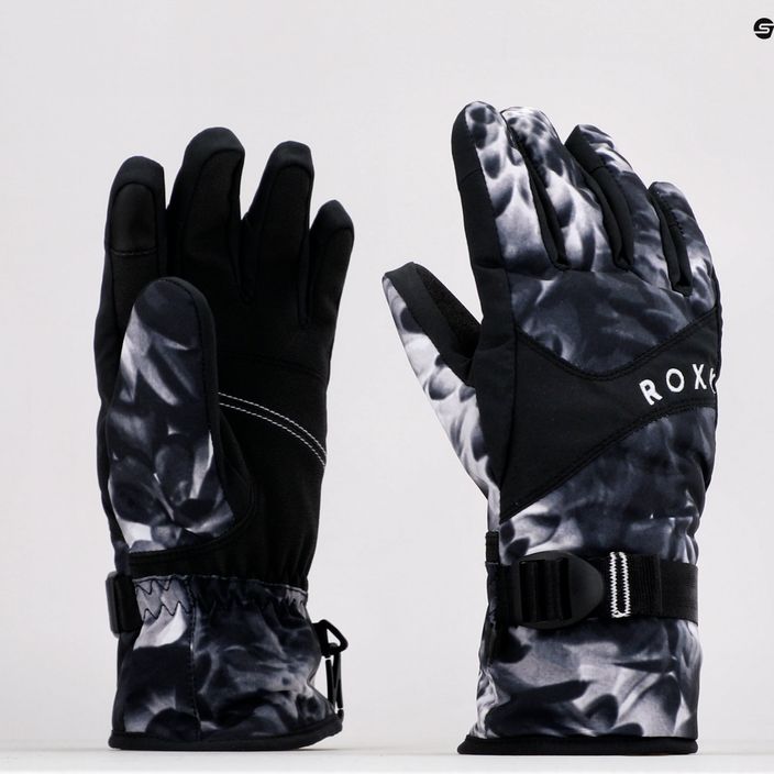 Snowboard-Handschuhe für Frauen ROXY Jetty 2021 true black future flower 6