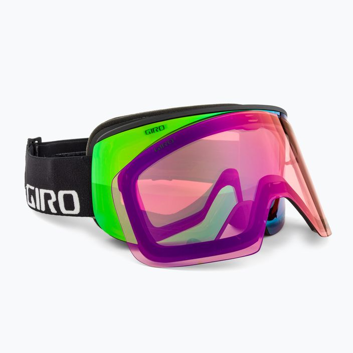 Giro Axis schwarz Wortmarke/Smaragd/Infrarot Skibrille