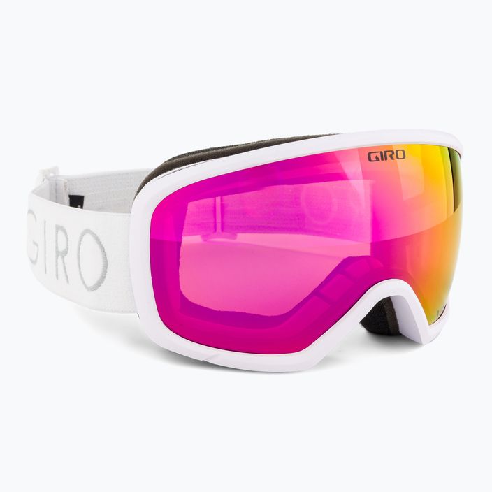 Damen-Skibrille Giro Millie weiß core light/vivid pink