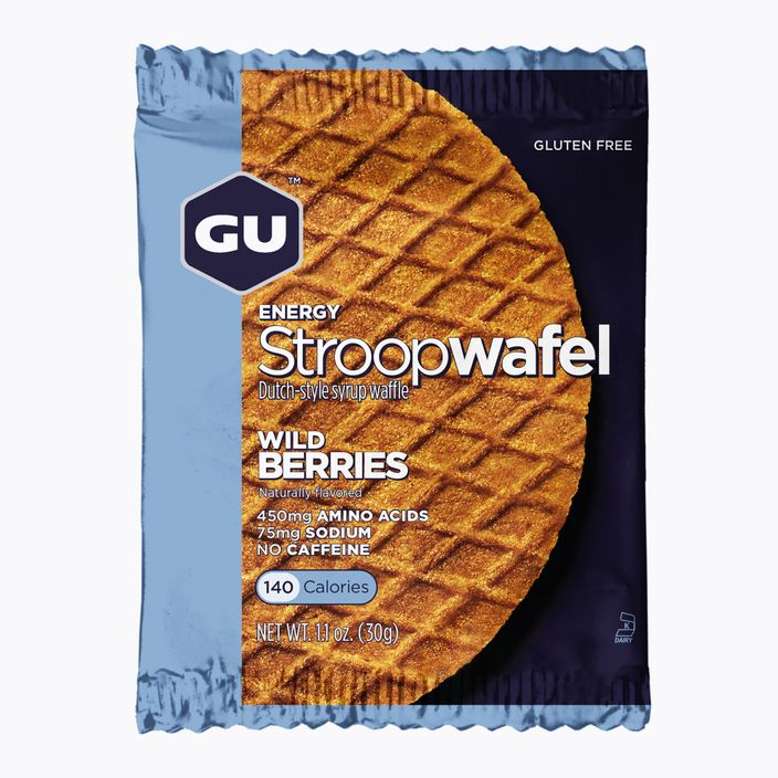 GU Energy Stroopwaffle Snack 32 g Waldbeere glutenfrei