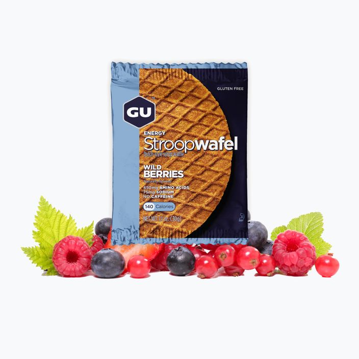 GU Energy Stroopwaffle Snack 32 g Waldbeere glutenfrei 2