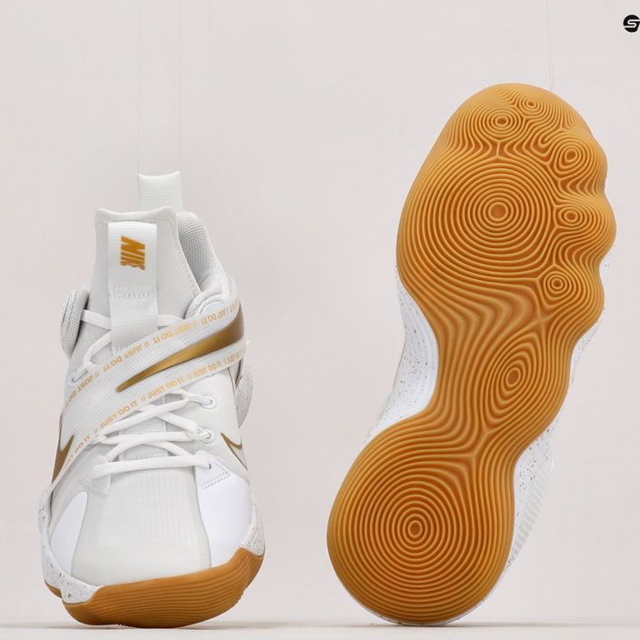 Nike React Hyperset SE Volleyballschuhe weiß und gold DJ4473-170 11