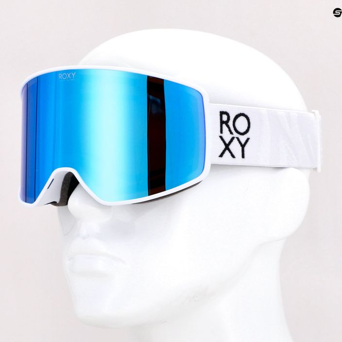Snowboardbrille für Frauen ROXY Storm Women J 2021 bright white/amber rose ml turquesa 8