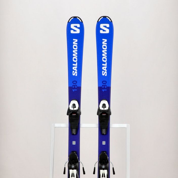 Ski Kinder Salomon S Race MT Jr. + L6 blau L47419 15