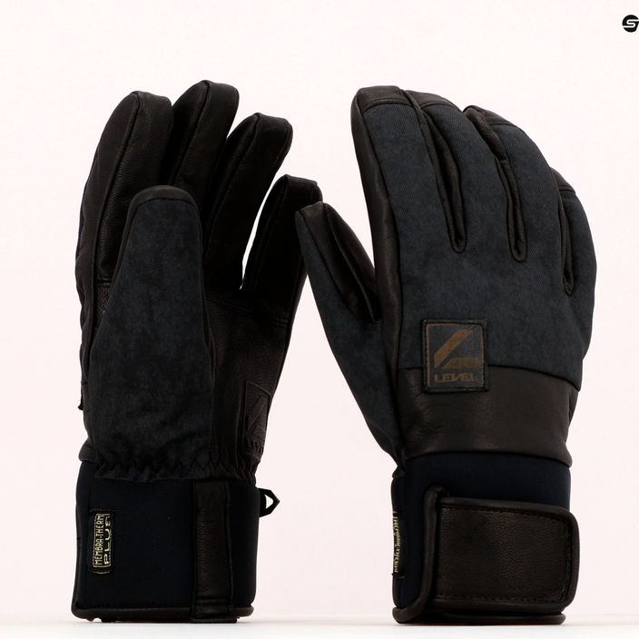 Herren Snowboard-Handschuhe Level Rover schwarz 2220 7
