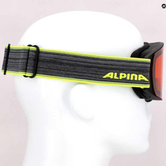 Skibrille Alpina Nakiska black-neon/dh 5