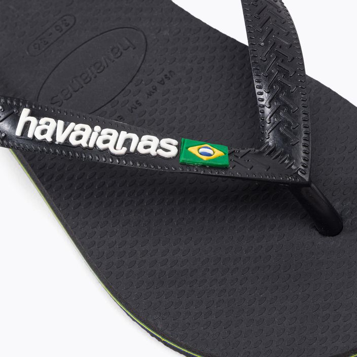 Havaianas Brasil Logo Zehntrenner schwarz H4110850 7