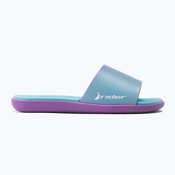 Damen RIDER Splash III Slide blau-violett Pantoletten 83171 2