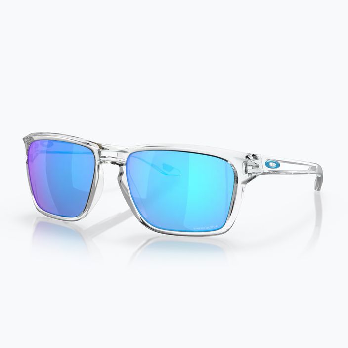 Oakley Sylas XL poliert klar/Prisma Saphir-Sonnenbrille