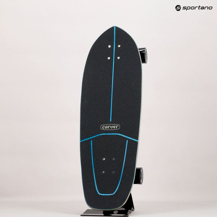 Surfskate Skateboard Carver C7 Raw 31" JOB Blue Tiger 222 Complete blau-rosa C1131114 15