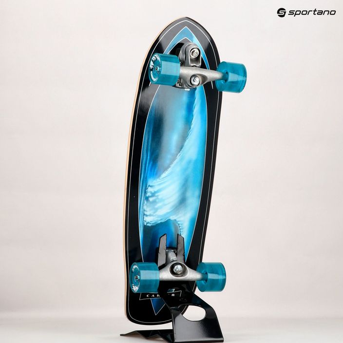 Surfskate Skateboard Carver C7 Raw 32" Super Surfer 22 Complete schwarz-blau 11