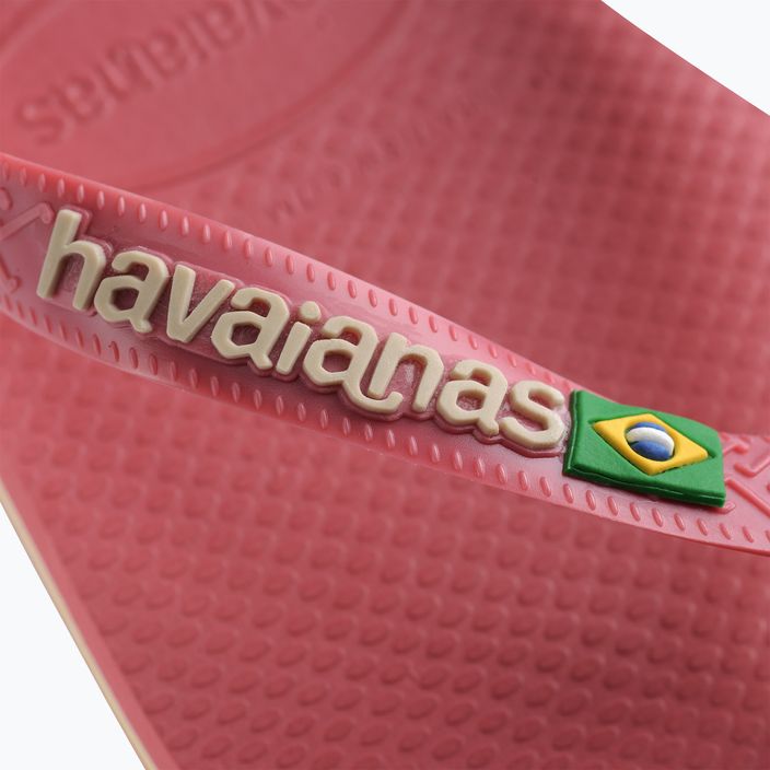 Havaianas Brasil Logo Flip Flops pau brasil 5