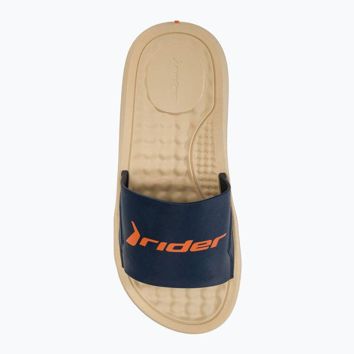 RIDER Step Slide beige/blau/orange Herren-Flip-Flops 5