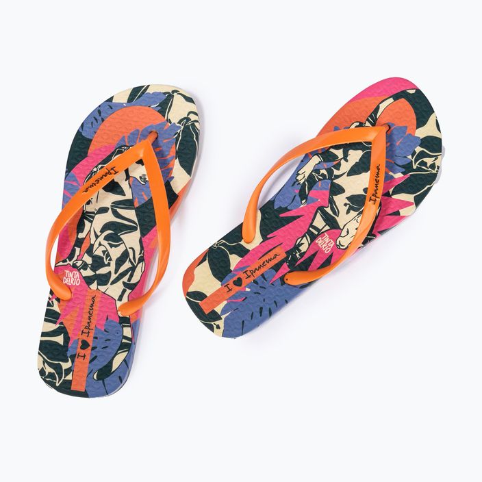 Flip-Flops Damen Ipanema Graffiti III yellow/orange/black 3