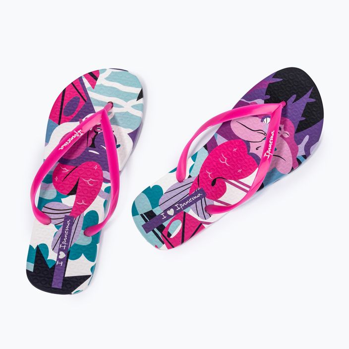 Flip-Flops Damen Ipanema Graffiti III white/pink 3