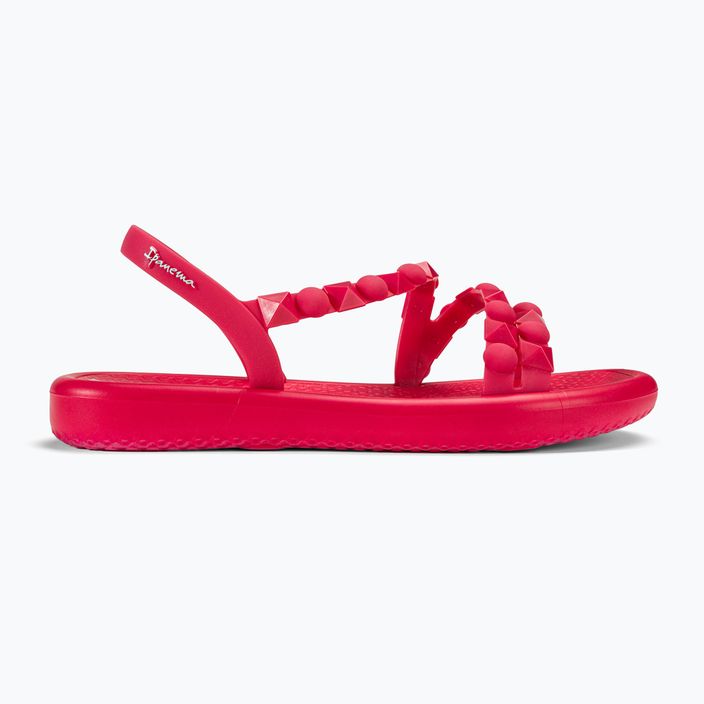 Damen Ipanema Meu Sol Flache Sandalen dunkelrosa / grün 2