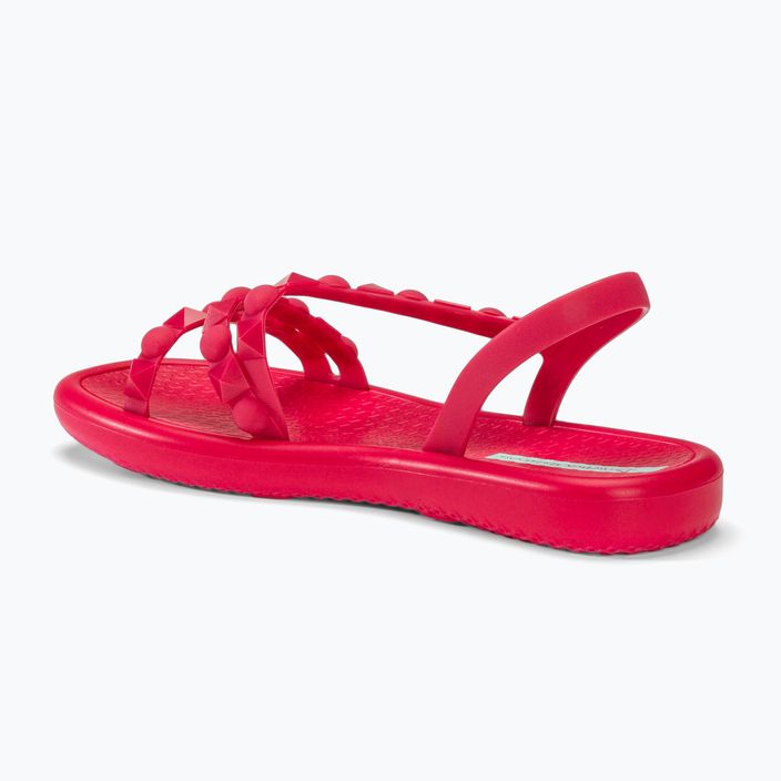 Damen Ipanema Meu Sol Flache Sandalen dunkelrosa / grün 3