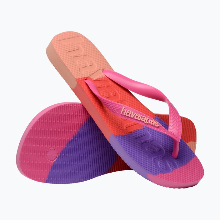 Havaianas Top Logomania Colors II rosa flux flip flops 12